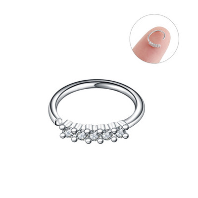 1/2 buc din oțel chirurgical cartilaj flori cercel mic 20 g cristal cruce nas piercing cerc lot tragus piercing cercel Daith