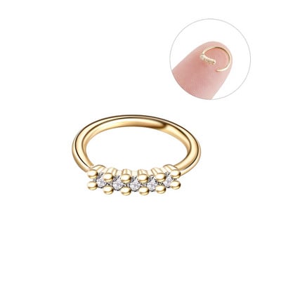 1/2 buc din oțel chirurgical cartilaj flori cercel mic 20 g cristal cruce nas piercing cerc lot tragus piercing cercel Daith