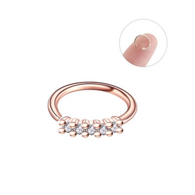 1/2 buc din oțel chirurgical cartilaj flori cercel mic 20 g cristal cruce nas piercing cerc lot tragus piercing cercel Daith