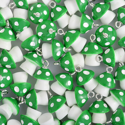 10 τμχ 6 Χρώμα μανιτάρια Charms Diy Findings Βραχιόλια με μπρελόκ Κρεμαστό για κατασκευή κοσμημάτων
