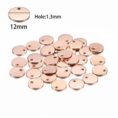 10-50 bucăți 6-30 mm Brelocuri din oțel inoxidabil pandantiv etichetă rotundă pentru ștanțare pandantive pentru coliere personalizate Fabricarea de bijuterii DIY