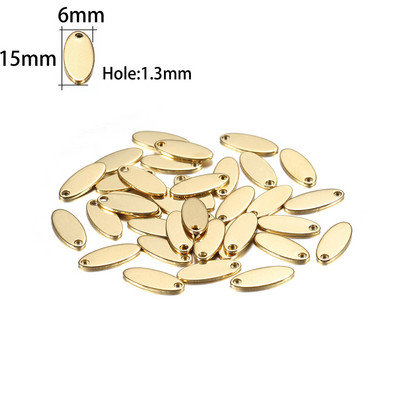 10-50 bucăți 6-30 mm Brelocuri din oțel inoxidabil pandantiv etichetă rotundă pentru ștanțare pandantive pentru coliere personalizate Fabricarea de bijuterii DIY