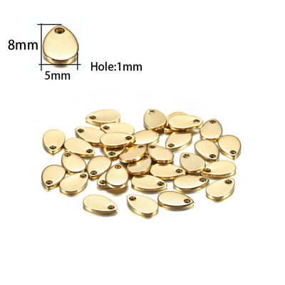 10-50 bucăți 6-30 mm Brelocuri din oțel inoxidabil pandantiv etichetă rotundă pentru ștanțare pandantive pentru coliere personalizate Fabricarea de bijuterii DIY