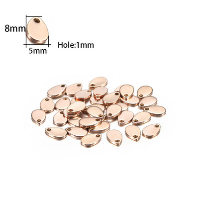 10-50 bucăți 6-30 mm Brelocuri din oțel inoxidabil pandantiv etichetă rotundă pentru ștanțare pandantive pentru coliere personalizate Fabricarea de bijuterii DIY