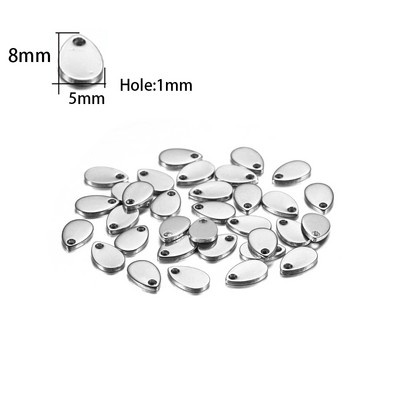 10-50 bucăți 6-30 mm Brelocuri din oțel inoxidabil pandantiv etichetă rotundă pentru ștanțare pandantive pentru coliere personalizate Fabricarea de bijuterii DIY