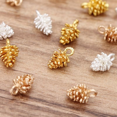 20 buc/lot 12*7mm pandantive din aliaj cu pică de pin Brelocuri DIY Cercei Colier Fabricarea de bijuterii Accesorii pentru brățări Argintiu culoare 0202