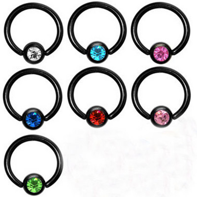 2 buc din oțel inoxidabil cristal captiv inel de mărgele lot 16G cerc piercing nas cu bilă cartilaj cercel cerc helix piercing tragus