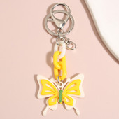 Breloc drăguț cu fluture din rășină, breloc cu animale zburătoare, breloc, cadou suvenir pentru femei, bărbați, accesoriu pentru geantă, bijuterii lucrate manual