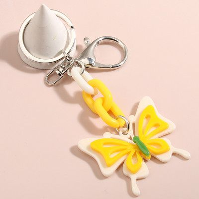 Breloc drăguț cu fluture din rășină, breloc cu animale zburătoare, breloc, cadou suvenir pentru femei, bărbați, accesoriu pentru geantă, bijuterii lucrate manual