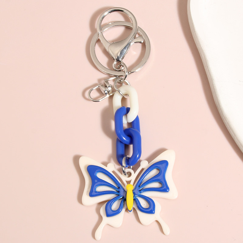 Breloc drăguț cu fluture din rășină, breloc cu animale zburătoare, breloc, cadou suvenir pentru femei, bărbați, accesoriu pentru geantă, bijuterii lucrate manual