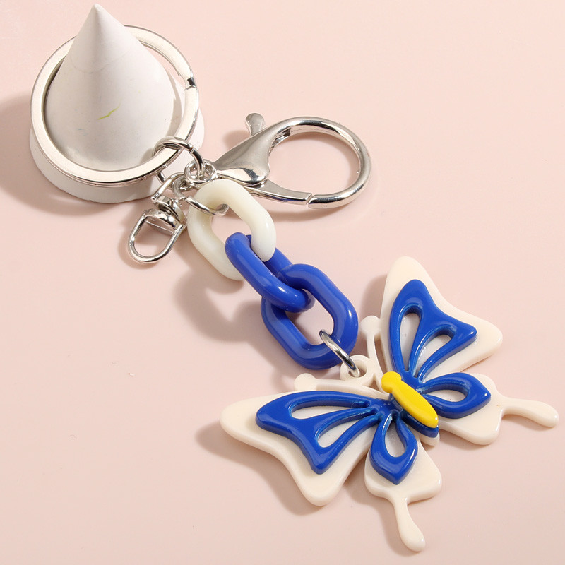 Breloc drăguț cu fluture din rășină, breloc cu animale zburătoare, breloc, cadou suvenir pentru femei, bărbați, accesoriu pentru geantă, bijuterii lucrate manual