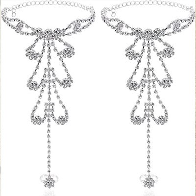 Stonefans Fashion Evil Eye Strass gleznă gleznă lanț pentru femei plajă deget degete lant gleznă gleznă accesorii bijuterii