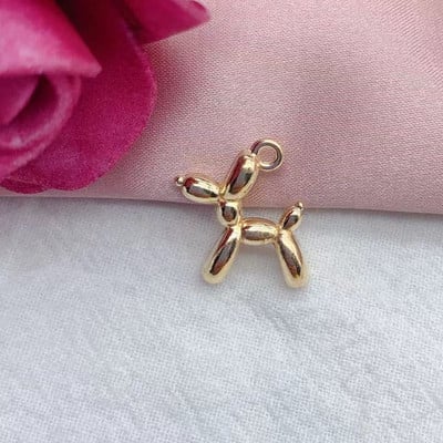10 buc 19*15 mm 13 culori 3D Balon câine Metal Charms pandantiv cercei brățară DIY colier bijuterii