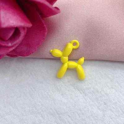 10 buc 19*15 mm 13 culori 3D Balon câine Metal Charms pandantiv cercei brățară DIY colier bijuterii