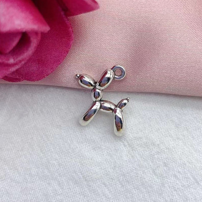 10 buc 19*15 mm 13 culori 3D Balon câine Metal Charms pandantiv cercei brățară DIY colier bijuterii