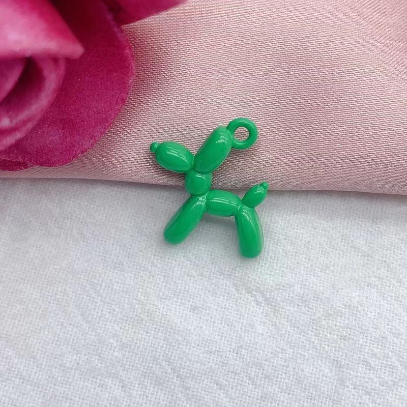 10 buc 19*15 mm 13 culori 3D Balon câine Metal Charms pandantiv cercei brățară DIY colier bijuterii