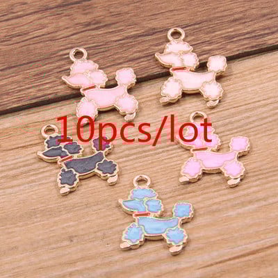 1 geantă 26 stiluri amestec de culori din aliaj de metal picătură ulei colorat farmece animale plante corb pandantiv pentru bricolaj brățară colier bijuterii