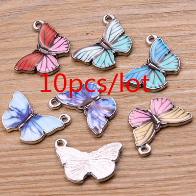 1 geantă 26 stiluri amestec de culori din aliaj de metal picătură ulei colorat farmece animale plante corb pandantiv pentru bricolaj brățară colier bijuterii