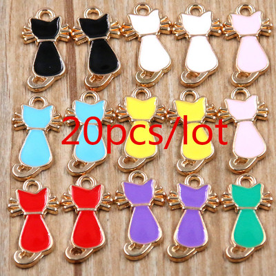 1 geantă 26 stiluri amestec de culori din aliaj de metal picătură ulei colorat farmece animale plante corb pandantiv pentru bricolaj brățară colier bijuterii