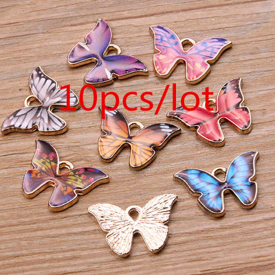 1 geantă 26 stiluri amestec de culori din aliaj de metal picătură ulei colorat farmece animale plante corb pandantiv pentru bricolaj brățară colier bijuterii