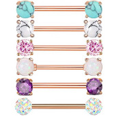 2 bucăți din oțel chirurgical, cristal, piercing pentru mamelon, bijuterii sexy cu zircon, inel pentru mamelon, inel Cz pentru mamelon, pentru femei, piercing pezon