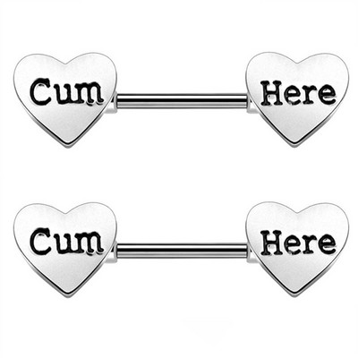 Set de bijuterii pentru piercing pentru mamelon din oțel inoxidabil lot14G dinți inel pentru piercing pentru mamelon set de bare de limbă în vrac Set de bijuterii sexy pentru mamelon