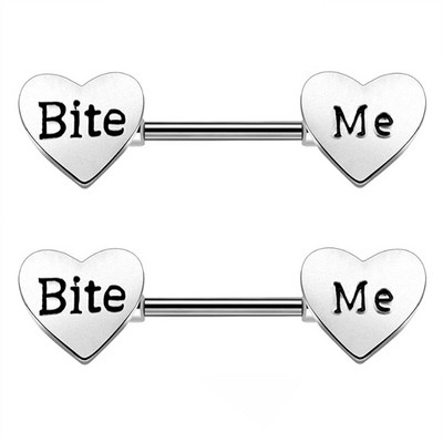 Set de bijuterii pentru piercing pentru mamelon din oțel inoxidabil lot14G dinți inel pentru piercing pentru mamelon set de bare de limbă în vrac Set de bijuterii sexy pentru mamelon