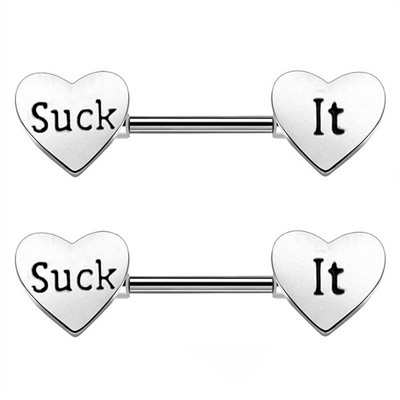 Set de bijuterii pentru piercing pentru mamelon din oțel inoxidabil lot14G dinți inel pentru piercing pentru mamelon set de bare de limbă în vrac Set de bijuterii sexy pentru mamelon