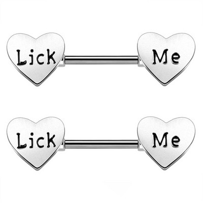 Set de bijuterii pentru piercing pentru mamelon din oțel inoxidabil lot14G dinți inel pentru piercing pentru mamelon set de bare de limbă în vrac Set de bijuterii sexy pentru mamelon