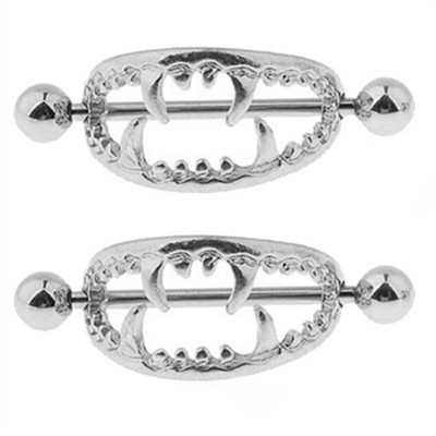 Set de bijuterii pentru piercing pentru mamelon din oțel inoxidabil lot14G dinți inel pentru piercing pentru mamelon set de bare de limbă în vrac Set de bijuterii sexy pentru mamelon