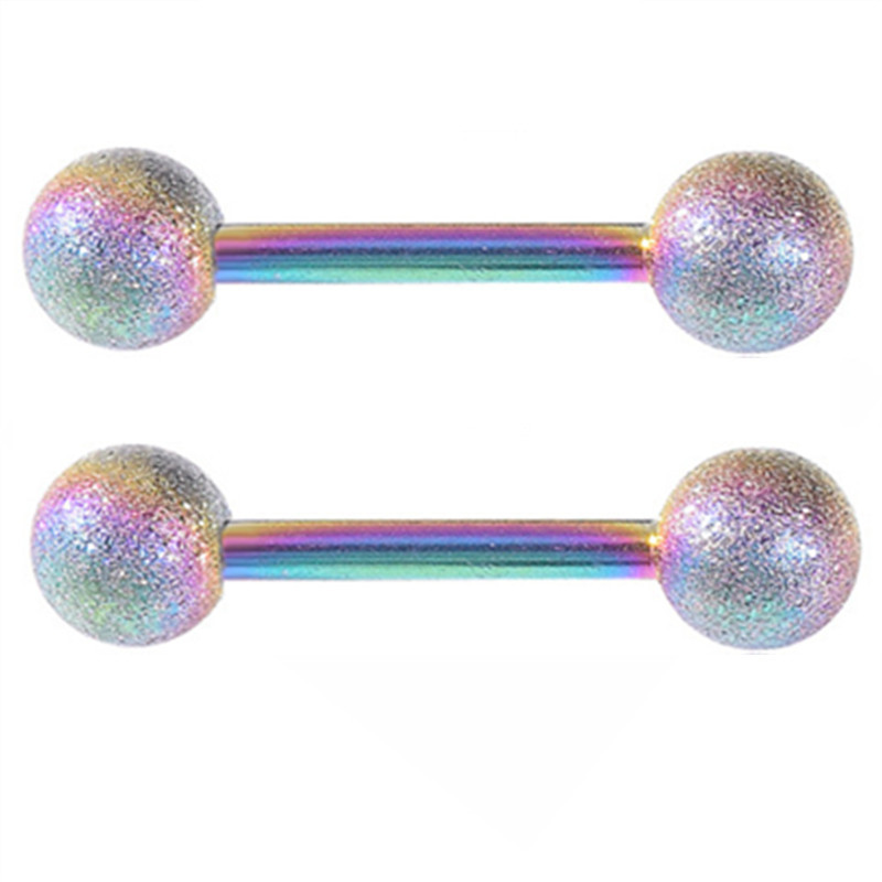 Set de bijuterii pentru piercing pentru mamelon din oțel inoxidabil lot14G dinți inel pentru piercing pentru mamelon set de bare de limbă în vrac Set de bijuterii sexy pentru mamelon