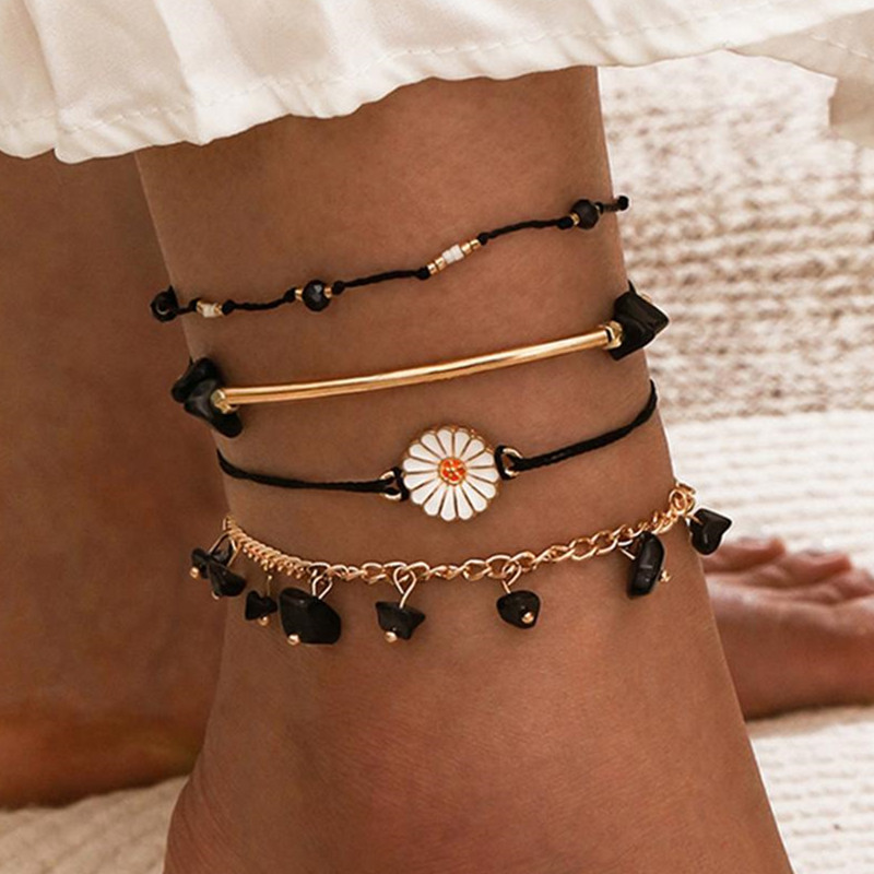 DIEZI Punk Hip Hop gleznă cu mai multe straturi pentru femei, fete, 2020, nouă, boemă, cu picior, gleznă, brăţară, pentru plajă, bijuterii noi