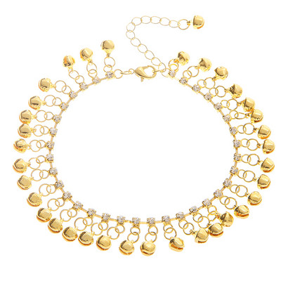 Vruća rasprodaja zlatne boje srebrne boje Etničke narukvice zvona s resicama za žene Djevojke Narukvica za stopala na plaži Narukvica na gležnju Indijski nakit Dodaci