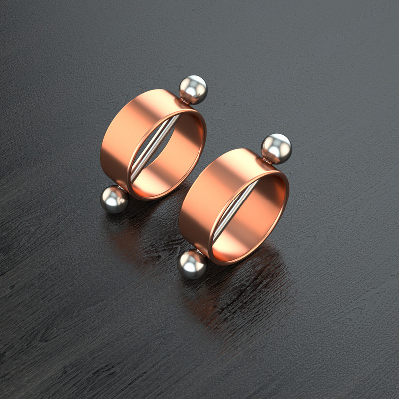 1 Pár Stalness Acél Szív Mellbimbó Piercing Gyűrű 14G Virág Mellbimbó Piercing Súlyzó ékszer Pentagram Mellbimbó Piercing Pajzs szett