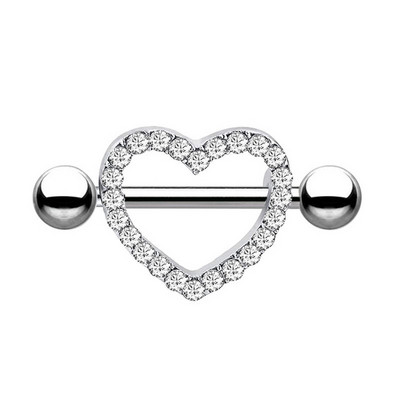 Mat set za piercing za bradavice od nehrđajućeg čelika 14G kristalni prsten za bradavice Nakit za tijelo Veliki paket za piercing za jezik Paket šipki za piercing za bradavice