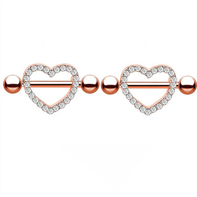 Mat set za piercing za bradavice od nehrđajućeg čelika 14G kristalni prsten za bradavice Nakit za tijelo Veliki paket za piercing za jezik Paket šipki za piercing za bradavice
