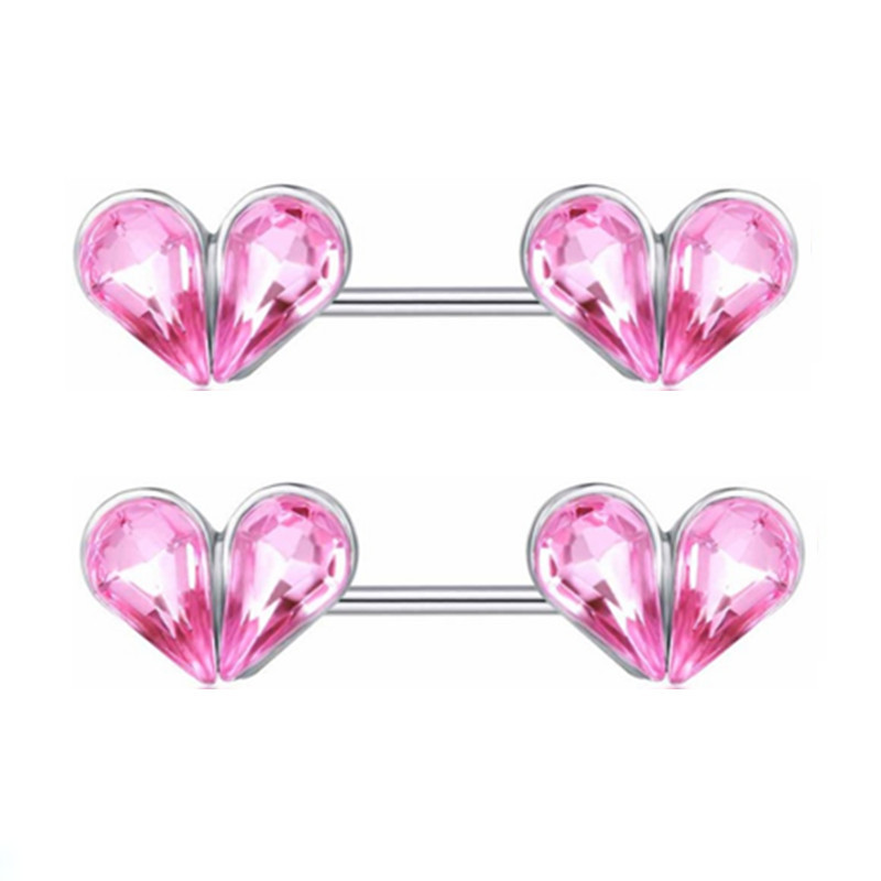 Bară de piercing pentru mamelon pentru flori de albină din oțel inoxidabil 14G foarfece pentru păsări Bijuterii pentru piercing pentru mamelon Frunze elefant inel pentru mamelon