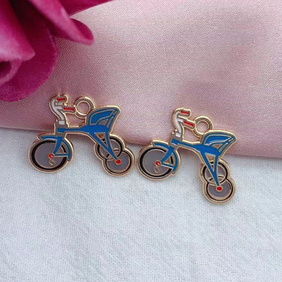 10 buc. Biciclete de biciclete cu fonograf pentru aparat de fotografiat vintage email pentru confectionarea de bijuterii, lucrate manual, coliere, pandantive, bratari, accesorii