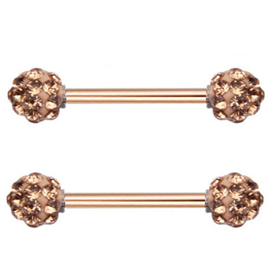 Set de piercing pentru mamelon din oțel chirurgical, set de piercing pentru mamelon de cristal 14G, lot lot de inele pentru limbă, bijuterii fermecătoare pentru piercing pentru mamelon