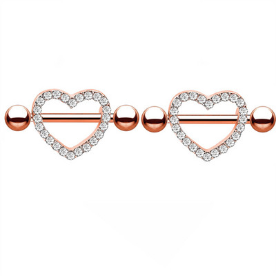 Set de piercing pentru mamelon din oțel chirurgical, set de piercing pentru mamelon de cristal 14G, lot lot de inele pentru limbă, bijuterii fermecătoare pentru piercing pentru mamelon