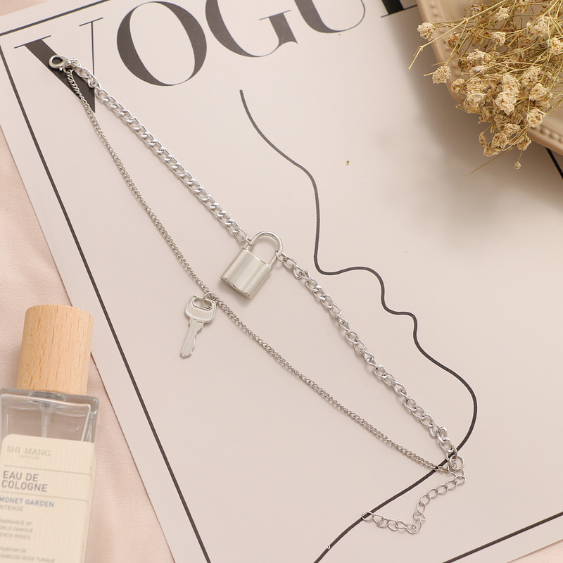 gleznă cu pandantiv cu cheie boemă în mai multe straturi, pentru femei, reglabilă, vintage, gotică, lanț gros, sandale desculțe, bijuterii pentru picioare, cadouri