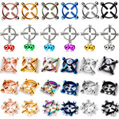 2 bucăți din oțel inoxidabil bijuterii pentru piercing pentru mamelon fals care nu piercing inel pentru mamelon fals fermecător scut pentru mamelon bijuterii false pentru piercing pentru corp