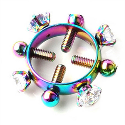 2 bucăți din oțel inoxidabil bijuterii pentru piercing pentru mamelon fals care nu piercing inel pentru mamelon fals fermecător scut pentru mamelon bijuterii false pentru piercing pentru corp