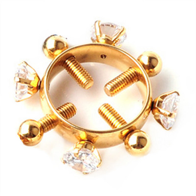 2 bucăți din oțel inoxidabil bijuterii pentru piercing pentru mamelon fals care nu piercing inel pentru mamelon fals fermecător scut pentru mamelon bijuterii false pentru piercing pentru corp