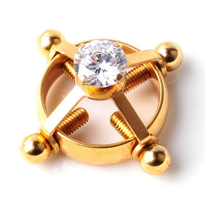 2 bucăți din oțel inoxidabil bijuterii pentru piercing pentru mamelon fals care nu piercing inel pentru mamelon fals fermecător scut pentru mamelon bijuterii false pentru piercing pentru corp