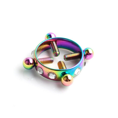 2 bucăți din oțel inoxidabil bijuterii pentru piercing pentru mamelon fals care nu piercing inel pentru mamelon fals fermecător scut pentru mamelon bijuterii false pentru piercing pentru corp