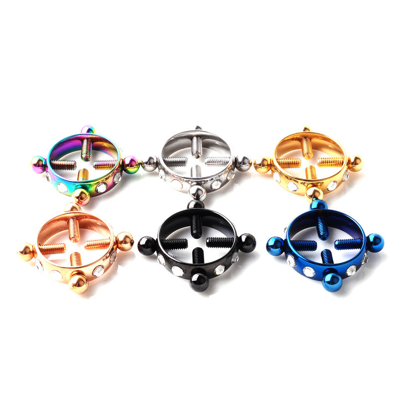 2 bucăți din oțel inoxidabil bijuterii pentru piercing pentru mamelon fals care nu piercing inel pentru mamelon fals fermecător scut pentru mamelon bijuterii false pentru piercing pentru corp