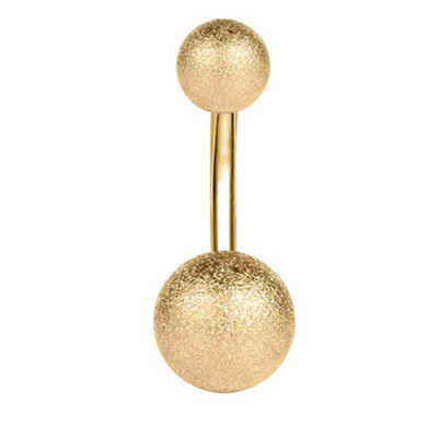 Inel pentru piercing pentru buric din cristal din oțel chirurgical 14G Inel pentru buric cu flori din aur roz