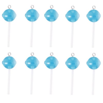 10 bucăți de bomboane de zahăr, acadele, brelocuri din rășină, descoperiri de bricolaj, kawaii 3D, breloc, cercei, bijuterii, accesorii pentru fabricarea de bijuterii