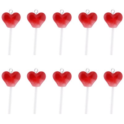 10 bucăți de bomboane de zahăr, acadele, brelocuri din rășină, descoperiri de bricolaj, kawaii 3D, breloc, cercei, bijuterii, accesorii pentru fabricarea de bijuterii